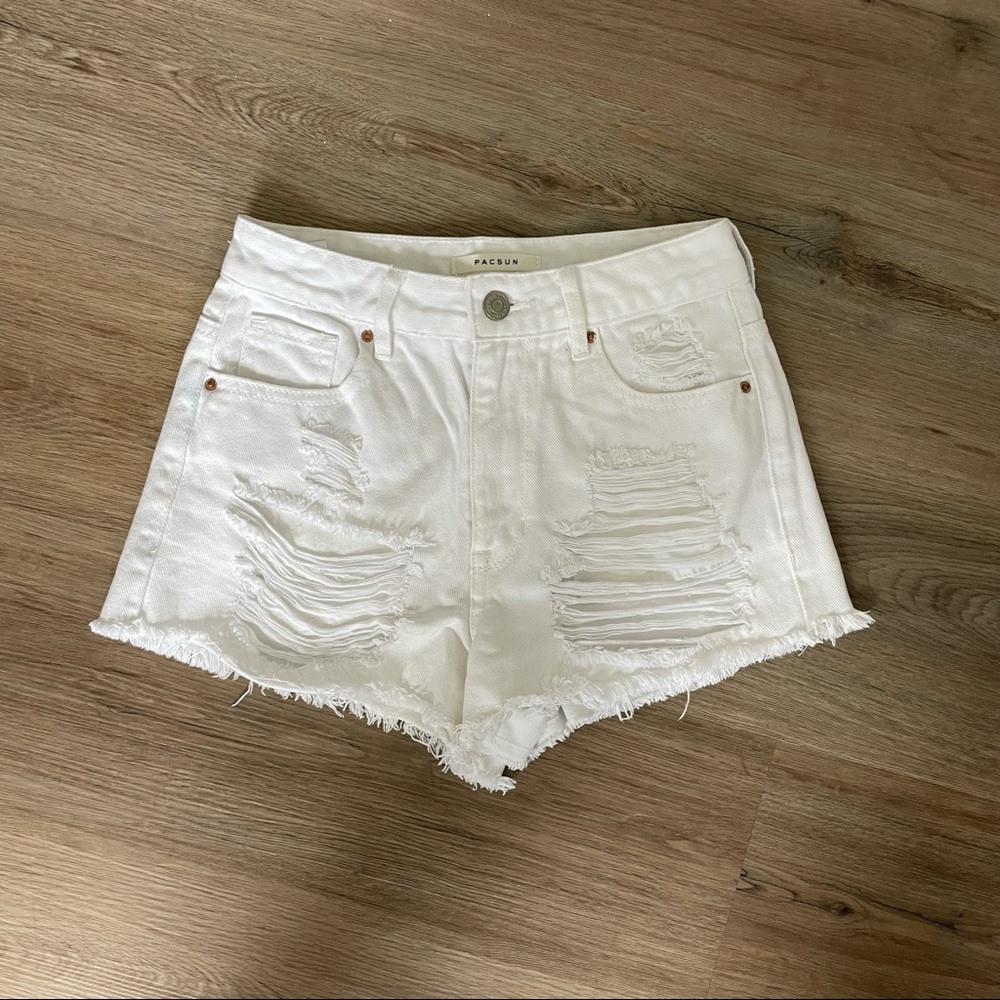 Pacsun high rise festival denim shorts